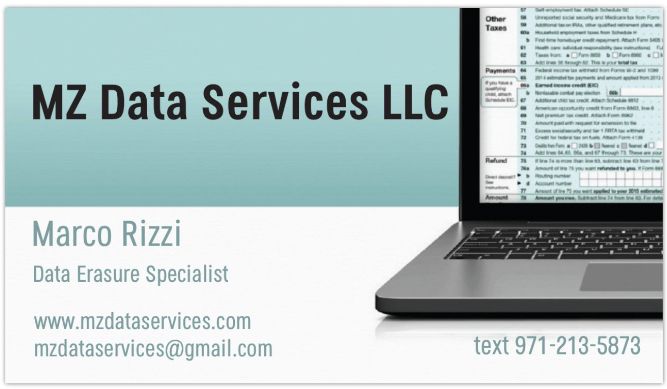 business card front
